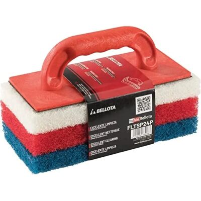 Bellota Raschiatore per pavimenti - Spugne di pulizia intercambiabili - Rosso Bellota Raschiatore per pavimenti - Spugne di pulizia intercambiabili - Rosso