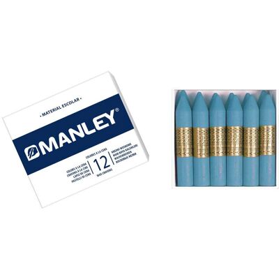 Ceras Manley Azul Celeste - 12 unidades Ceras Manley Azul Celeste - 12 unidades