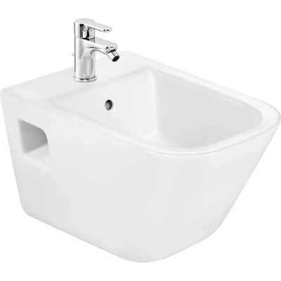 Bidet Roca The Gap Patrat - Montat pe perete - Alb - 350x540x315mm Bidet Roca The Gap Patrat - Montat pe perete - Alb - 350x540x315mm