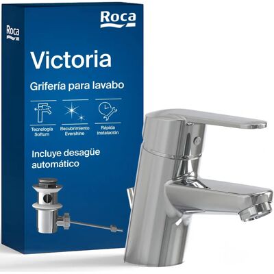 Roca Victoria Mezclador de lavabo - Diseño clásico con desagüe automático Roca Victoria Mezclador de lavabo - Diseño clásico con desagüe automático