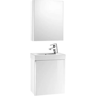 Roca Mini Lavabo - Conjunto compacto de baño con armario con espejo Roca Mini Lavabo - Conjunto compacto de baño con armario con espejo