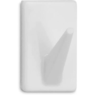 Crochet adhésif Inofix 4 unités Blanc PVC 30x18x18mm - Crochet - Publicité Crochet adhésif Inofix 4 unités Blanc PVC 30x18x18mm - Crochet - Publicité