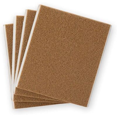 Inofix Braune Klebefilzärtchen - 100x85mm - Klebend Inofix Braune Klebefilzärtchen - 100x85mm - Klebend