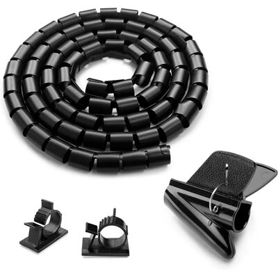 INOFIX Meganei - Negro - 3 m - Agrupador de cables INOFIX Meganei - Negro - 3 m - Agrupador de cables