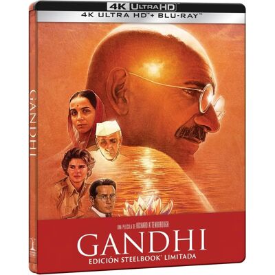 Sony Pictures Gandhi 4K Ultra HD Steelbook - Película Sony Pictures Gandhi 4K Ultra HD Steelbook - Película