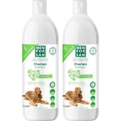 MENFORSAN - Aloe Vera Dog Shampoo - All Breeds & Coats - 1L MENFORSAN - Aloe Vera Dog Shampoo - All Breeds & Coats - 1L
