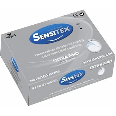 Sensitex Ekstra Tynde Kondomer - 144 - Naturlig Følelse Sensitex Ekstra Tynde Kondomer - 144 - Naturlig Følelse