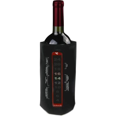 VIN BOUQUET Fie 108 - Wine Cooler Bag with Thermometer - Black VIN BOUQUET Fie 108 - Wine Cooler Bag with Thermometer - Black