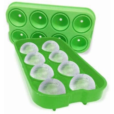 Vin Bouquet Plateau à boules de glace - Silicone, 3,5cm, Vert - Plateau à glaçons Vin Bouquet Plateau à boules de glace - Silicone, 3,5cm, Vert - Plateau à glaçons