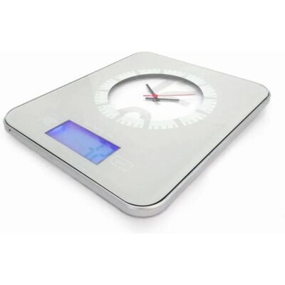 NERTHUS FIH 230 - Balance de cuisine avec horloge - Gris NERTHUS FIH 230 - Balance de cuisine avec horloge - Gris