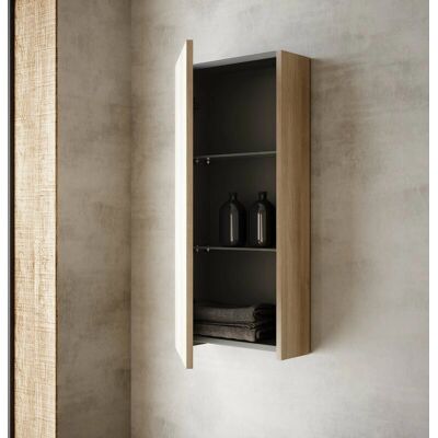 Armario de baño reversible Royo - 35x80x15 cm - Roble Nórdico Armario de baño reversible Royo - 35x80x15 cm - Roble Nórdico