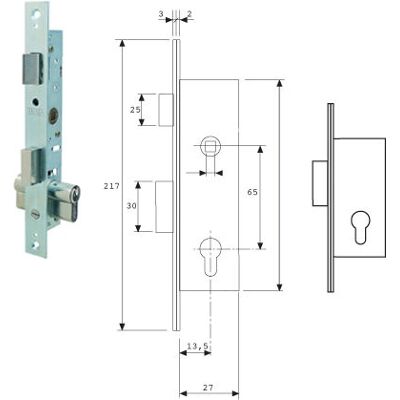 Tesa Assa Abloy Tesa 2201-hz/15 Zamek Drzwiowy - Bezpieczeństwo Metalowych Drzwi Tesa Assa Abloy Tesa 2201-hz/15 Zamek Drzwiowy - Bezpieczeństwo Metalowych Drzwi