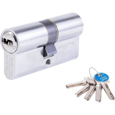 TESA ASSA ABLOY Cylindre de Sécurité T60 - 5 Clés - Verrouillage Sécurisé - Publicité TESA ASSA ABLOY Cylindre de Sécurité T60 - 5 Clés - Verrouillage Sécurisé - Publicité