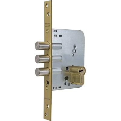 Tesa Assa Abloy R101B - Zamek do drzwi drewnianych z 3 bolcami Tesa Assa Abloy R101B - Zamek do drzwi drewnianych z 3 bolcami