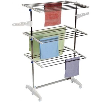 Garhe - Secador de ropa vertical plegable en acero inoxidable Garhe - Secador de ropa vertical plegable en acero inoxidable