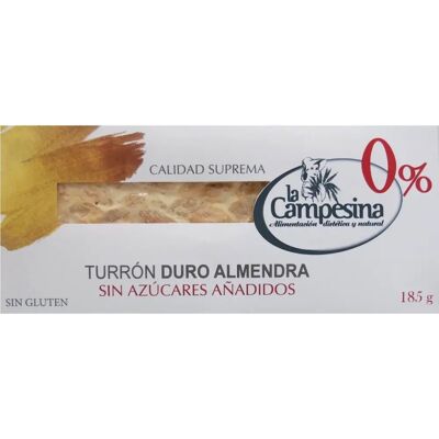 La Campesina Turrón de Almendra Sin Gluten y Sin Azúcar - Turrón La Campesina Turrón de Almendra Sin Gluten y Sin Azúcar - Turrón