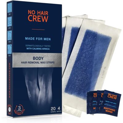 Body&Skin No Hair Crew Männer Körperhaarentfernung Wachsstrips (20 Stk.) Body&Skin No Hair Crew Männer Körperhaarentfernung Wachsstrips (20 Stk.)