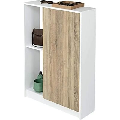 Muebles Pitarch Neo schoenenkast - Kastanje & Wit - Schoenenkast Muebles Pitarch Neo schoenenkast - Kastanje & Wit - Schoenenkast