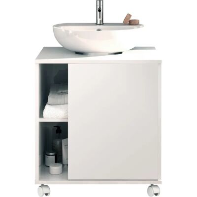 Muebles Pitarch Sintra Badkamerkast - Omkeerbare Deur, Hoogglans Wit - 64x59x45cm Muebles Pitarch Sintra Badkamerkast - Omkeerbare Deur, Hoogglans Wit - 64x59x45cm