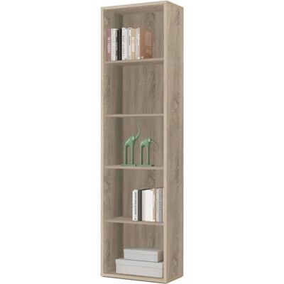 Muebles Pitarch - Estantería Librería Cambrian Roble 197x52x33 Cm Muebles Pitarch - Estantería Librería Cambrian Roble 197x52x33 Cm