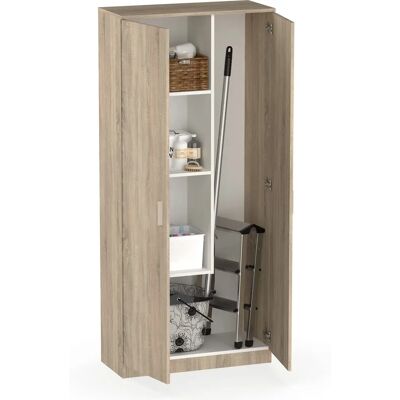 Muebles Pitarch Armoire Polyvalente Cambrian - 180x80x35 cm - Publicité Muebles Pitarch Armoire Polyvalente Cambrian - 180x80x35 cm - Publicité