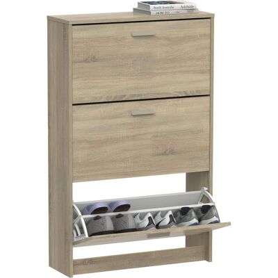Armoire à chaussures Muebles Pitarch Roble Cambrian - 3 Portes, 18 Paires - Publicité Armoire à chaussures Muebles Pitarch Roble Cambrian - 3 Portes, 18 Paires - Publicité