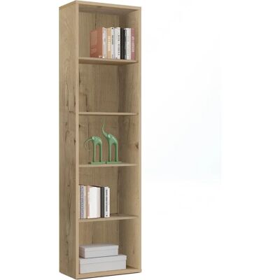 MIROYTENGO Schmale Regal 167x52x33cm - Eiche Gold - Bücherregal MIROYTENGO Schmale Regal 167x52x33cm - Eiche Gold - Bücherregal
