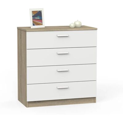MIROYTENGO Cómoda Tibet Moderna 4C - Almacenamiento en Dormitorio MIROYTENGO Cómoda Tibet Moderna 4C - Almacenamiento en Dormitorio