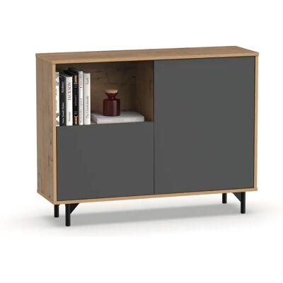 Miroytengo Anori Dressoir - Industriële Stijl - 86x112x33cm Miroytengo Anori Dressoir - Industriële Stijl - 86x112x33cm