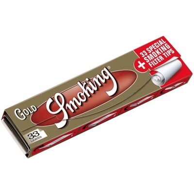 Smoking Paper King Size Slim - Złote Filtry Smoking Paper King Size Slim - Złote Filtry