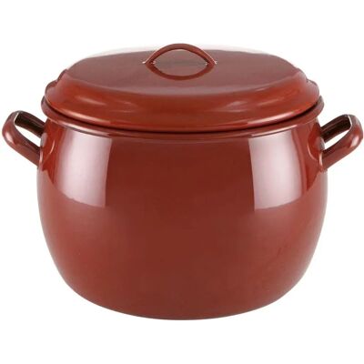 Panela de Aço Clássica Marrom 30cm Quid com Tampa Panela de Aço Clássica Marrom 30cm Quid com Tampa