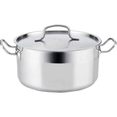 Pentola in Acciaio Inox Quid Azzero - Vari Capacità - Compatibile con Tutti i Piani Cottura Pentola in Acciaio Inox Quid Azzero - Vari Capacità - Compatibile con Tutti i Piani Cottura