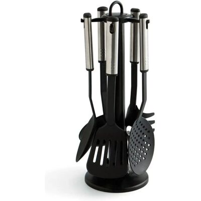 Set di Utensili da Cucina Quid Cambria - Nero - Utensili da Cucina Set di Utensili da Cucina Quid Cambria - Nero - Utensili da Cucina
