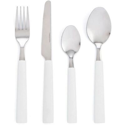 Conjunto de Talheres Quid Fresia 24 Peças Branco - Conjunto de talheres Conjunto de Talheres Quid Fresia 24 Peças Branco - Conjunto de talheres