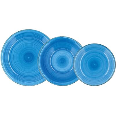 Vajilla Quid Vita Azul de Cerámica 18 Piezas - Cubiertos y utensilios Vajilla Quid Vita Azul de Cerámica 18 Piezas - Cubiertos y utensilios