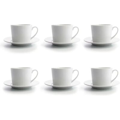 Quid Kaffeetassen-Set - 6 Transparente Keramik 220ml Quid Kaffeetassen-Set - 6 Transparente Keramik 220ml