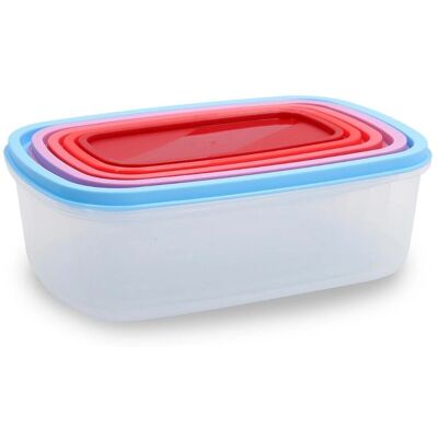 Set med 5 plastlunchboxar Quid Habitat Set med 5 plastlunchboxar Quid Habitat