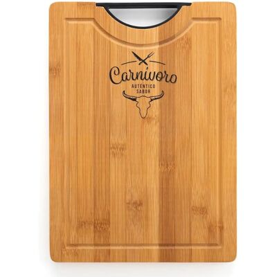 Quid Carnivoro - Houten Stalen Snijplank 35x25x2 cm Quid Carnivoro - Houten Stalen Snijplank 35x25x2 cm