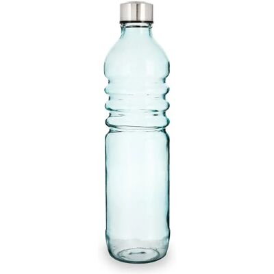 Quid Relieve Blaue Glasflasche 1,25L - Flasche Quid Relieve Blaue Glasflasche 1,25L - Flasche