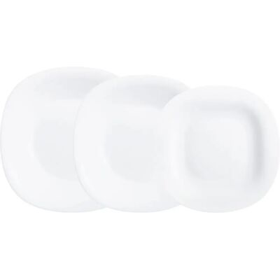 Service de Vaisselle Luminarc Carine en Verre Blanc 18 Pièces - Vaisselle Service de Vaisselle Luminarc Carine en Verre Blanc 18 Pièces - Vaisselle