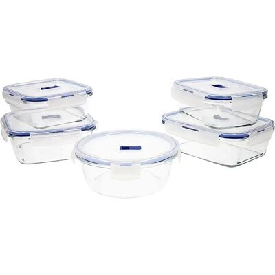 Luminarc Pure Box Active Ensemble de 5 Boîtes à Lunch Bicolores Luminarc Pure Box Active Ensemble de 5 Boîtes à Lunch Bicolores