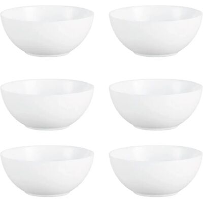 Ensemble de 6 bols en verre blanc Luminarc Diwali - 18cm Ensemble de 6 bols en verre blanc Luminarc Diwali - 18cm