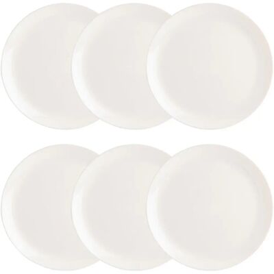 Ensemble d'Assiettes Luminarc Diwali - 6 Pièces - Verre Blanc - 27cm Ensemble d'Assiettes Luminarc Diwali - 6 Pièces - Verre Blanc - 27cm