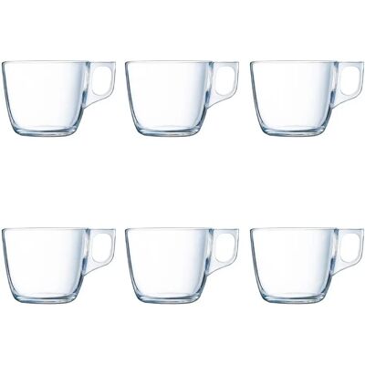 Ensemble de 6 Tasses Luminarc Nuevo en Verre Transparent - 220 ml Ensemble de 6 Tasses Luminarc Nuevo en Verre Transparent - 220 ml