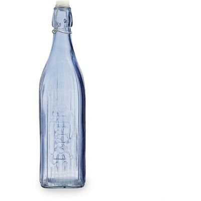 Bouteille en verre bleue Quid Viba - 1L Bouteille en verre bleue Quid Viba - 1L