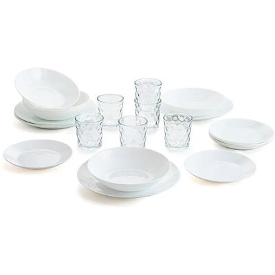 Set Arcopal Zelie - 18 Assiettes, 6 Verres - Vaisselle Set Arcopal Zelie - 18 Assiettes, 6 Verres - Vaisselle