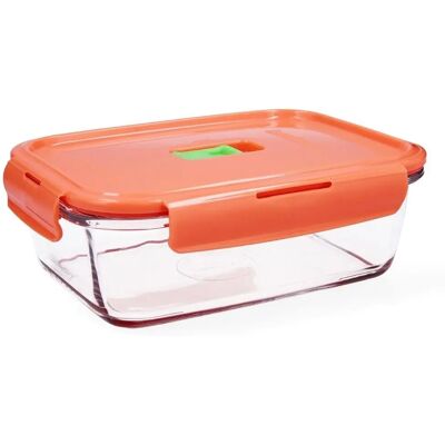 Luminarc Pure Box Hermetisk Rektangulär Orange Glas 1,22L - Lunch Box Luminarc Pure Box Hermetisk Rektangulär Orange Glas 1,22L - Lunch Box