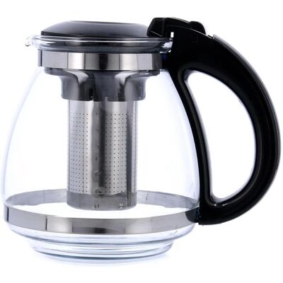 Quid Serenia Transparante Glas RVS Theepot - 1,5L Quid Serenia Transparante Glas RVS Theepot - 1,5L