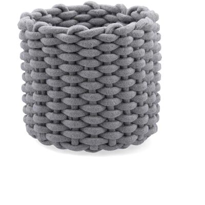 Panier Décoratif Vinthera Moa en Coton Gris - Textile Maison Panier Décoratif Vinthera Moa en Coton Gris - Textile Maison