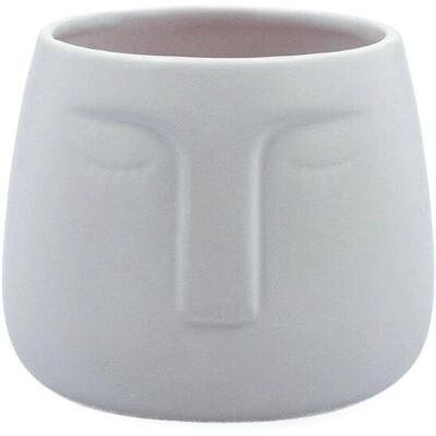 Jardinière Vinthera Moa Gris clair en céramique - Maison Jardinière Vinthera Moa Gris clair en céramique - Maison